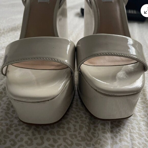 Steve Madden Womens Cecee Nude /Beige Wedge Platform Sandals Shoes 8 M - Picture 6 of 8